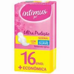 Absorvente INTIMUS Gel Ultra Proteção Suave com Abas Leve 16und Pague 14und