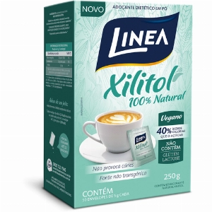 Adoçante Linea Xilitol Com 50 Unidades 5g