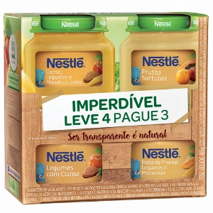 Alimento Infantil Nestle Mix 465g 4 Unidades