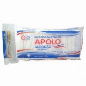 Algodão Hidrófilo Apolo Multiuso 100g