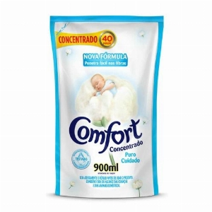 Amaciante Concentrado COMFORT Puro Cuidado Sachê 900ml