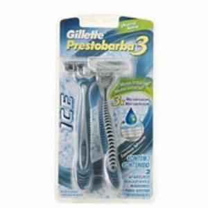 Aparelho de Barbear Descartável Gillette PRESTOBARBA 3 Ice com 2 Unidades