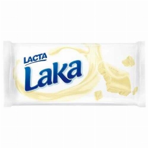 Barra de Chocolate Branco Lacta Laka 150g