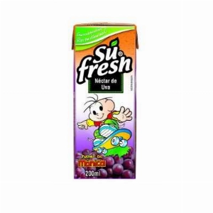 Bebida Mista de Uva e Soja SUFRESH Turma da Monica 200ml