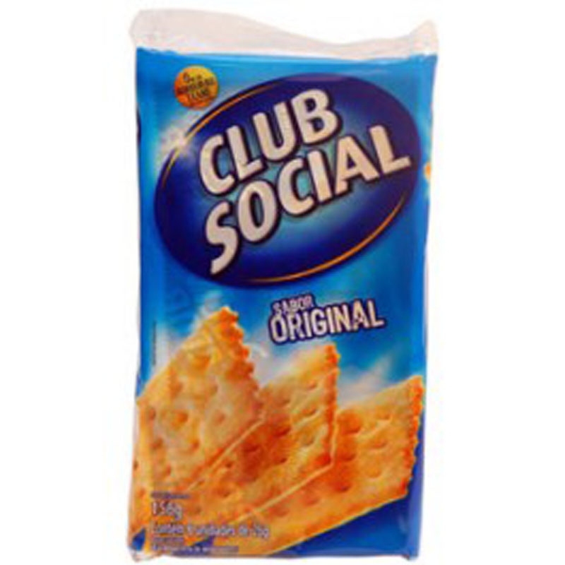 BISCOITO CLUB SOCIAL PACOTE C/6 SACHES TRADICIONAL