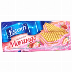 Biscoito Wafer VISCONTI Morango 120g