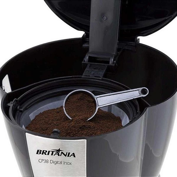 Cafeteira Britânia CP38 Digital Jarra Inox 800W Preto - 220V