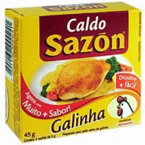 Caldo SAZON de Galinha 5und 37,5g