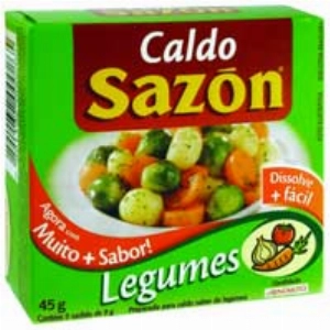 Caldo SAZON de Legumes 5und 37,5g