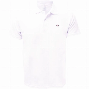 Camisa Polo Tno Branca Masculina P Gg