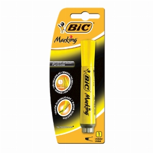 Caneta Bic Marca Texto  Marking Amarela