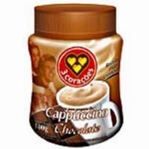 Cappuccino 3 CORAÇÕES Chocolate Pote 200g