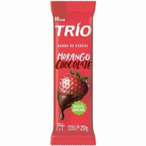 Cereal em Barra TRIO Morango e Chocolate Light 25g