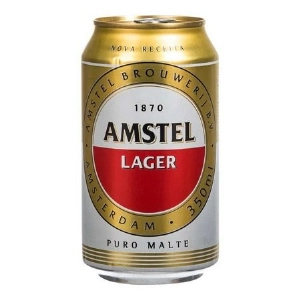 Cerveja AMSTEL Lager Puro Malte Lata 350ml