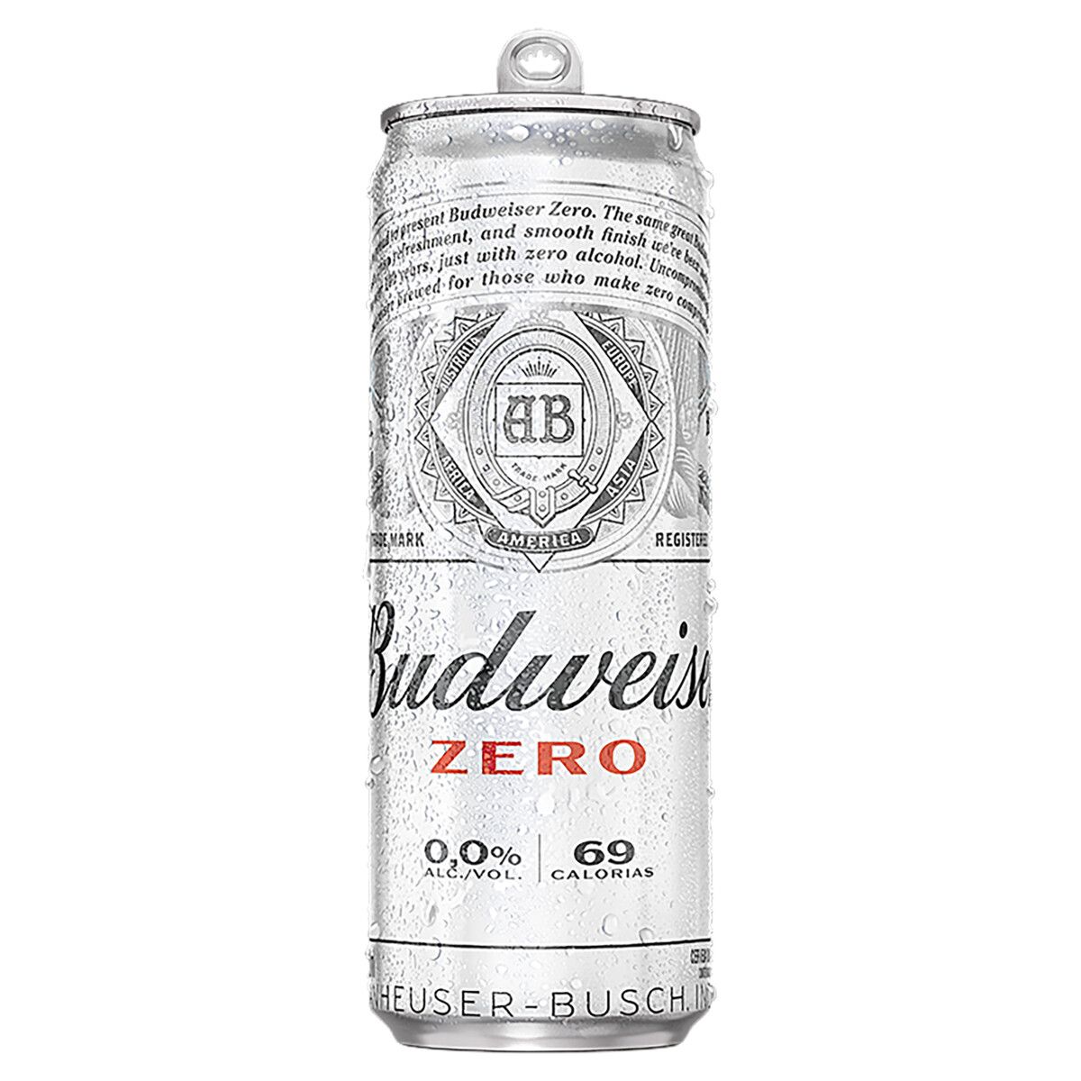 Cerveja Zero Álcool Budweiser Lata 350ml