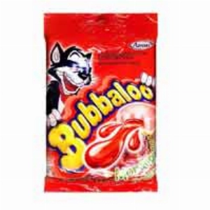 Chiclete Sabor Morango BUBBALOO 50g Pacotecom 10 Unidades