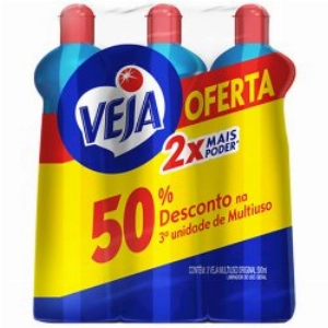 Kit Limpador Veja Multi Uso Original 50% Desconto Com 3 Unidades