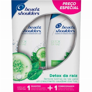Kit Shampoo + Condicionador Head & Shoulders Detox da Raiz 200ml