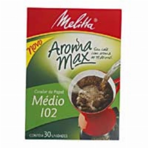 Coador de Papel MELITTA Aroma Max Nº 102 com 30 Unidades