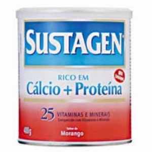 Composto Alimentício SUSTAGEM Rico em  Cálcio + Proteína Sabor Morango Lata 400g