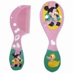 Conjunto de Escova e Pente 3d Infantil Disney Minnie Lillo Ref: 082830