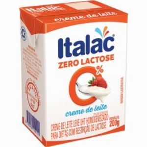 Creme De Leite Italac Zero 200g