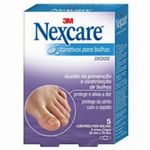 Curativo Nexcare Bolhas Nos Dedos Com 5 Unidades