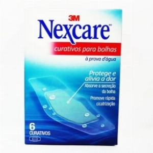 Curativos Nexcare 3m Para Bolhas à Prova D`água Com 06 Unidades