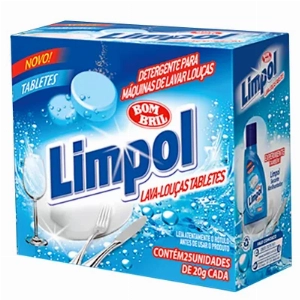 Detergente para Lavar Louças LIMPOL Tabletes 500g