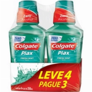 Enxaguante Bucal Colgate Plax Fresh Mint  Promo Leve 4 Pague 3 250ml