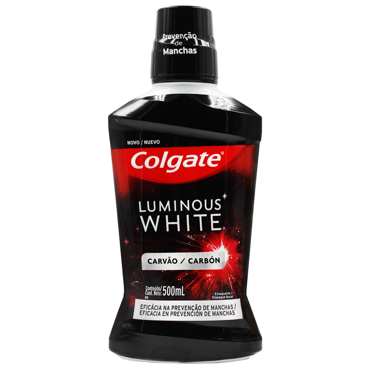 Enxaguante Bucal Luminous White Carvão 500Ml Colgate