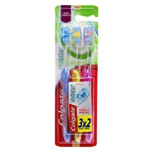 Escova Dental COLGATE Twister 3 unidades