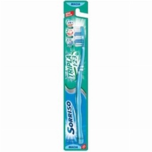 Escova Dental Sorriso Tripla 123 Macia 1un