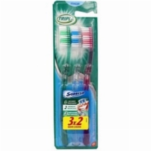 Escova Dental Sorriso Tripla 123 Macia  LV 3 PG 2 3un