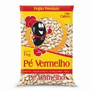 Feijão Carioca Pé Vermelho 1kg