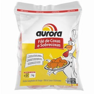 Filé de Coxas e Sobrecoxas AURORA Pacote de 1kg