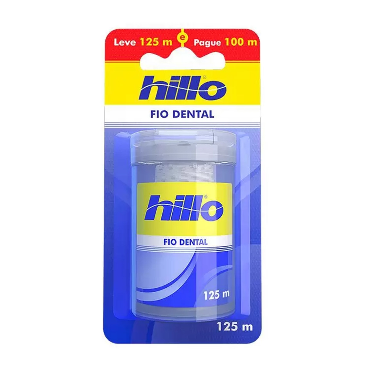 Fio Dental Tradicional Leve 125M Pague 100M Hillo