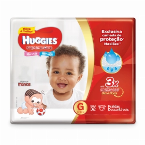 Fralda Huggies S Care Mega G C