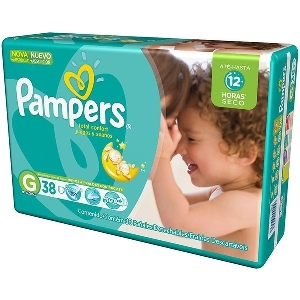 Fraldas Descartáveis PAMPERS Total Confort Mega G 38 Unidades