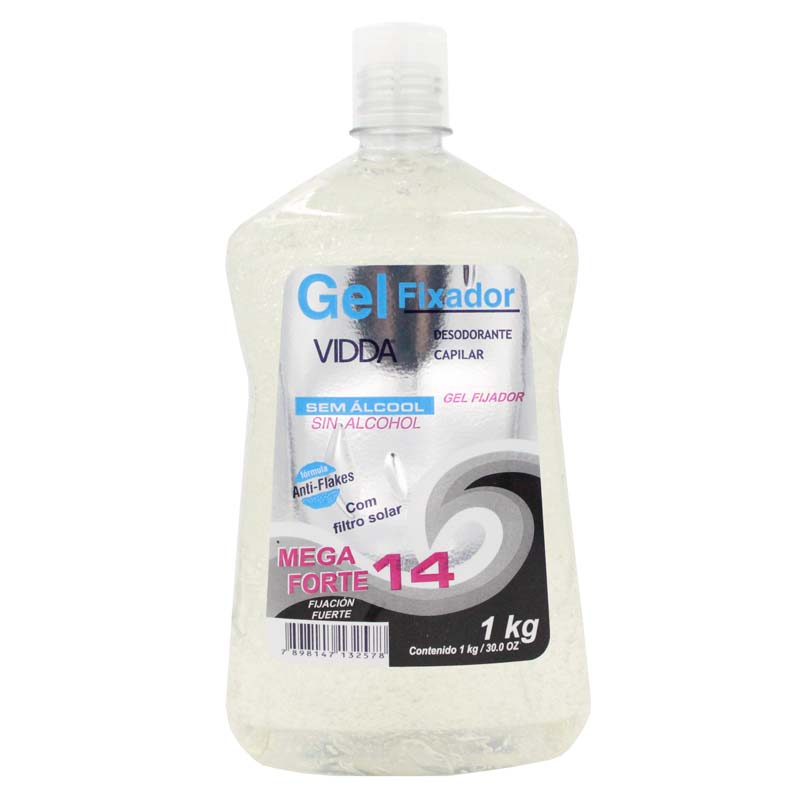 Gel Fixador Vidda Cristal Mega Forte 1k