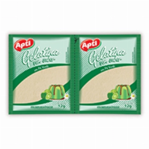 Gelatina em Pó APTI S/Sabor Verde 24g