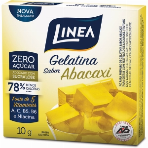 Gelatina Linea Zero Abacaxi 10g