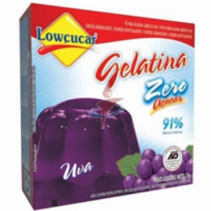 Gelatina LOWÇUCAR Zero açucar Uva 10g