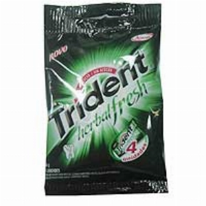 Goma de Mascar Herbal Fresh TRIDENT 32g Pacotecom 4 Unidades