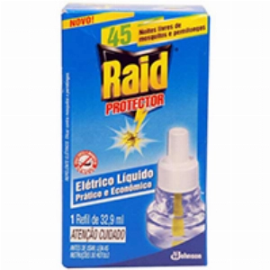 Inseticida RAID Protector Refil 45 Noites 39,5ML