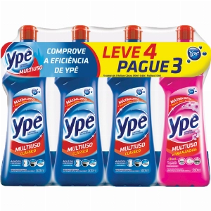 Kit Limpador Ypê Multi Uso Clássico 500ml 4 Unidades