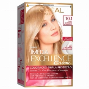 Kit Tintura Imédia Excellence L`oréal Louro Claríssimo Acinzentado 10.1