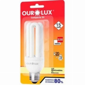 Lâmpada Ourolux 3U 15W Elet. 2700K  Morn 220V