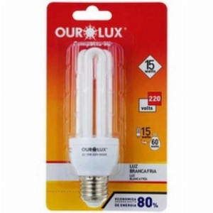 Lâmpada Ourolux 3U 15W Elet. 6400K 220V