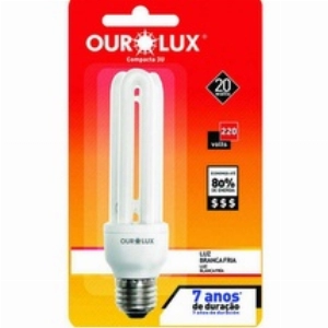 Lâmpada Ourolux 3U 20W Elet. 2700K  Morn 220V